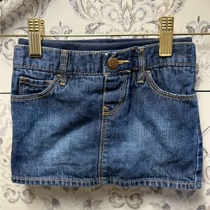 💥4/$20💥 💙 GAP Dark Blue Denim Skirt Skort for Kids Size 18-24 Months